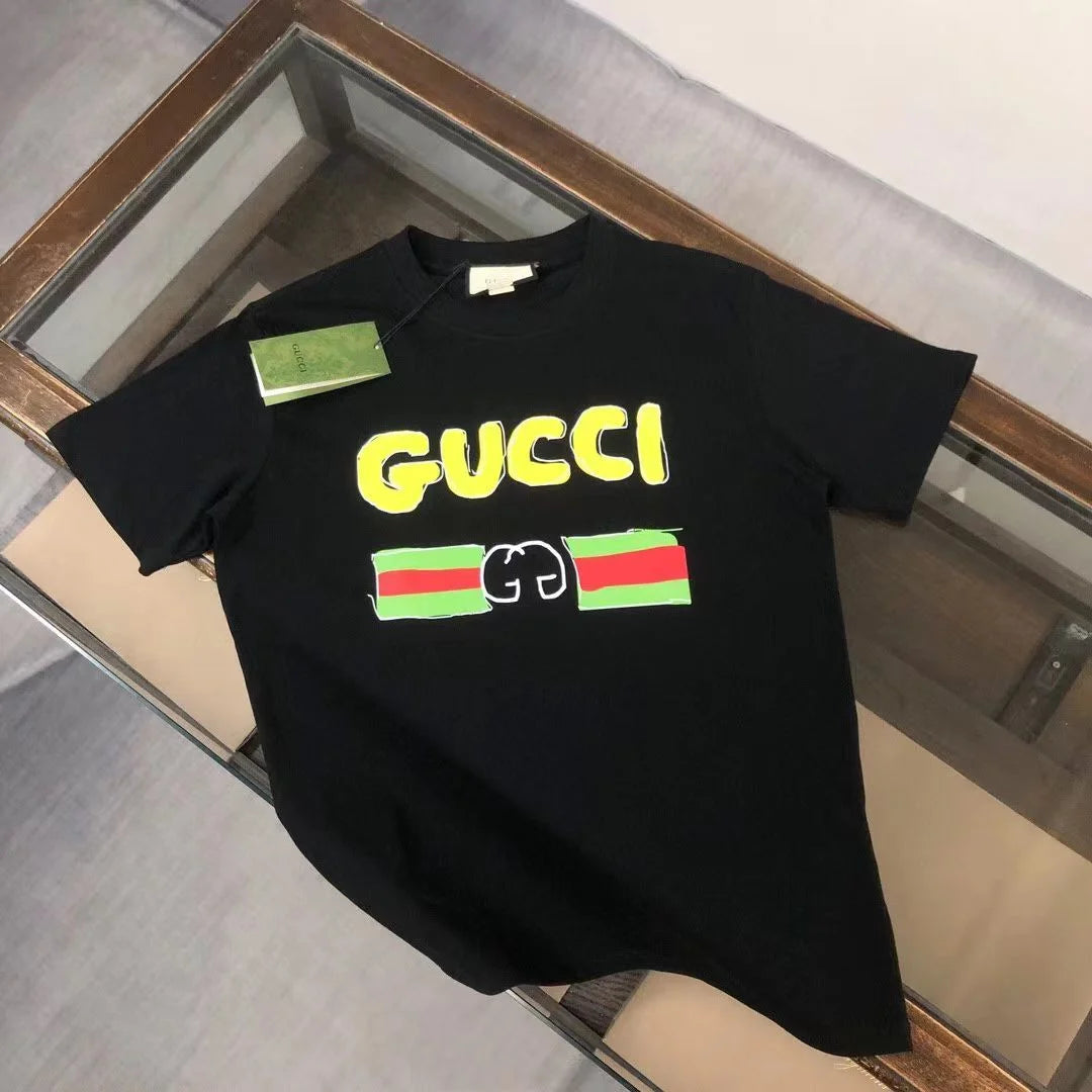 GUCCI || T-Shirt Classic Gucci Logo Black & White