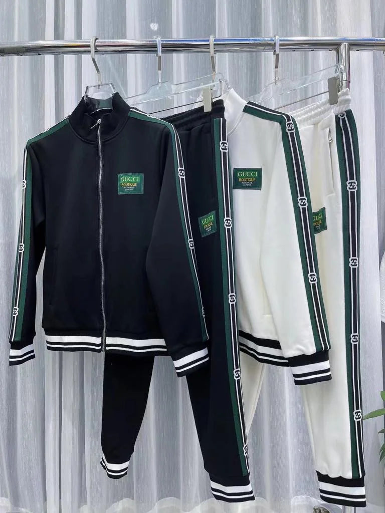 GUCCI || GG-Jacquard Zip-Up Track Jacket Tracksuit