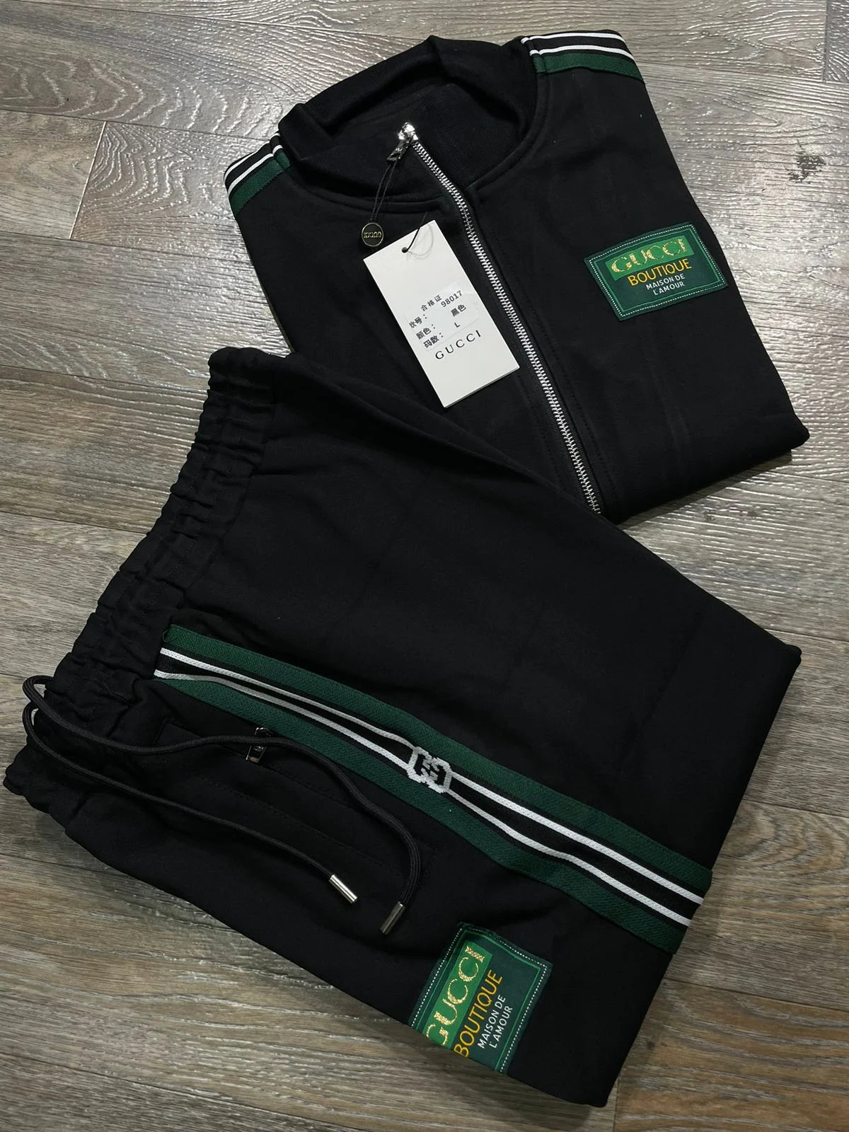 GUCCI || GG-Jacquard Zip-Up Track Jacket Tracksuit