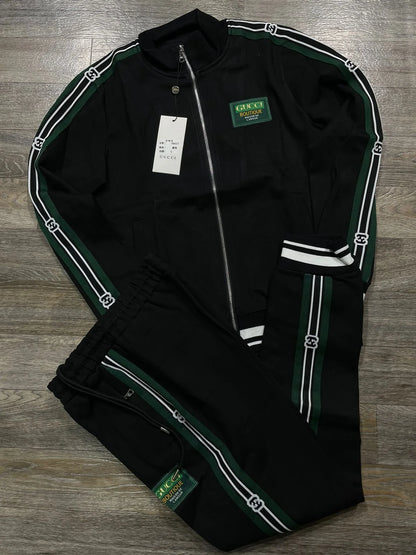 GUCCI || GG-Jacquard Zip-Up Track Jacket Tracksuit