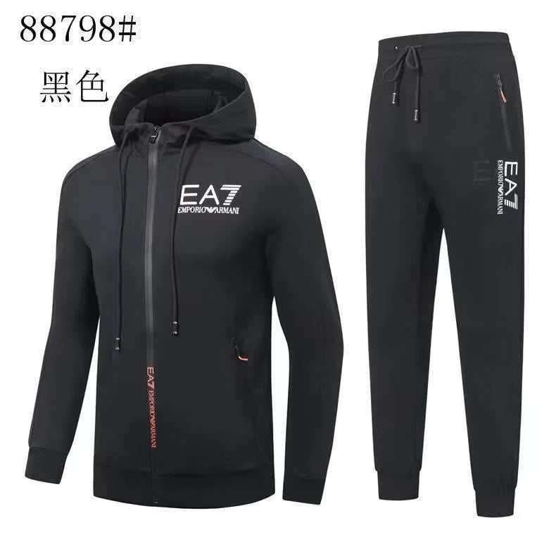 EA7 EMP*RIO ARM*NI || Regular Fit Hooded Tracksuit With Contrast Logo