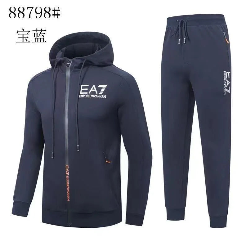 EA7 EMP*RIO ARM*NI || Regular Fit Hooded Tracksuit With Contrast Logo