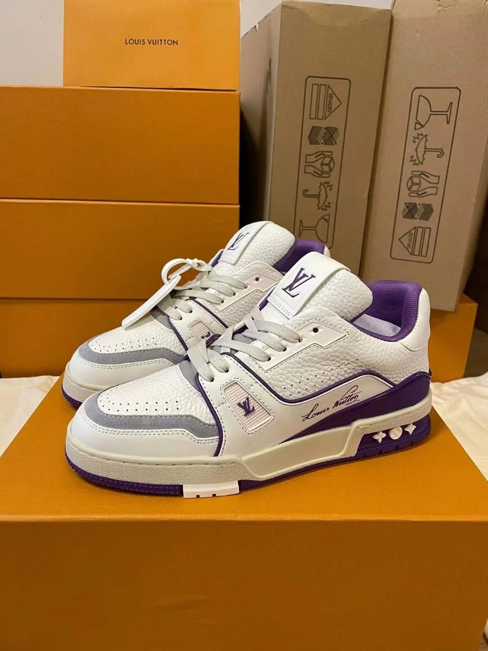 LOUIS VUITTON || LV Trainer Maxi Purple Sneaker