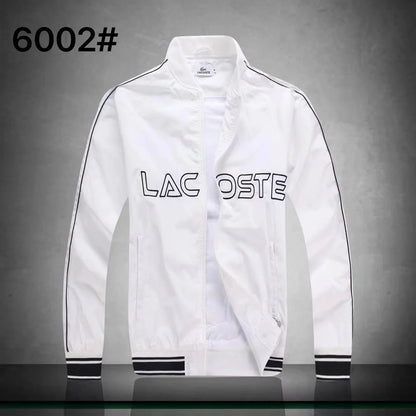 LACOSTE || MEN'S LACOSTE LOGO GOLF ZIP-CLOSE WATERPROOF WINDBREAKER