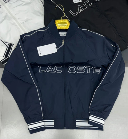 LACOSTE || MEN'S LACOSTE LOGO GOLF ZIP-CLOSE WATERPROOF WINDBREAKER