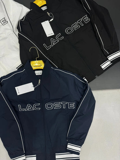 LACOSTE || MEN'S LACOSTE LOGO GOLF ZIP-CLOSE WATERPROOF WINDBREAKER