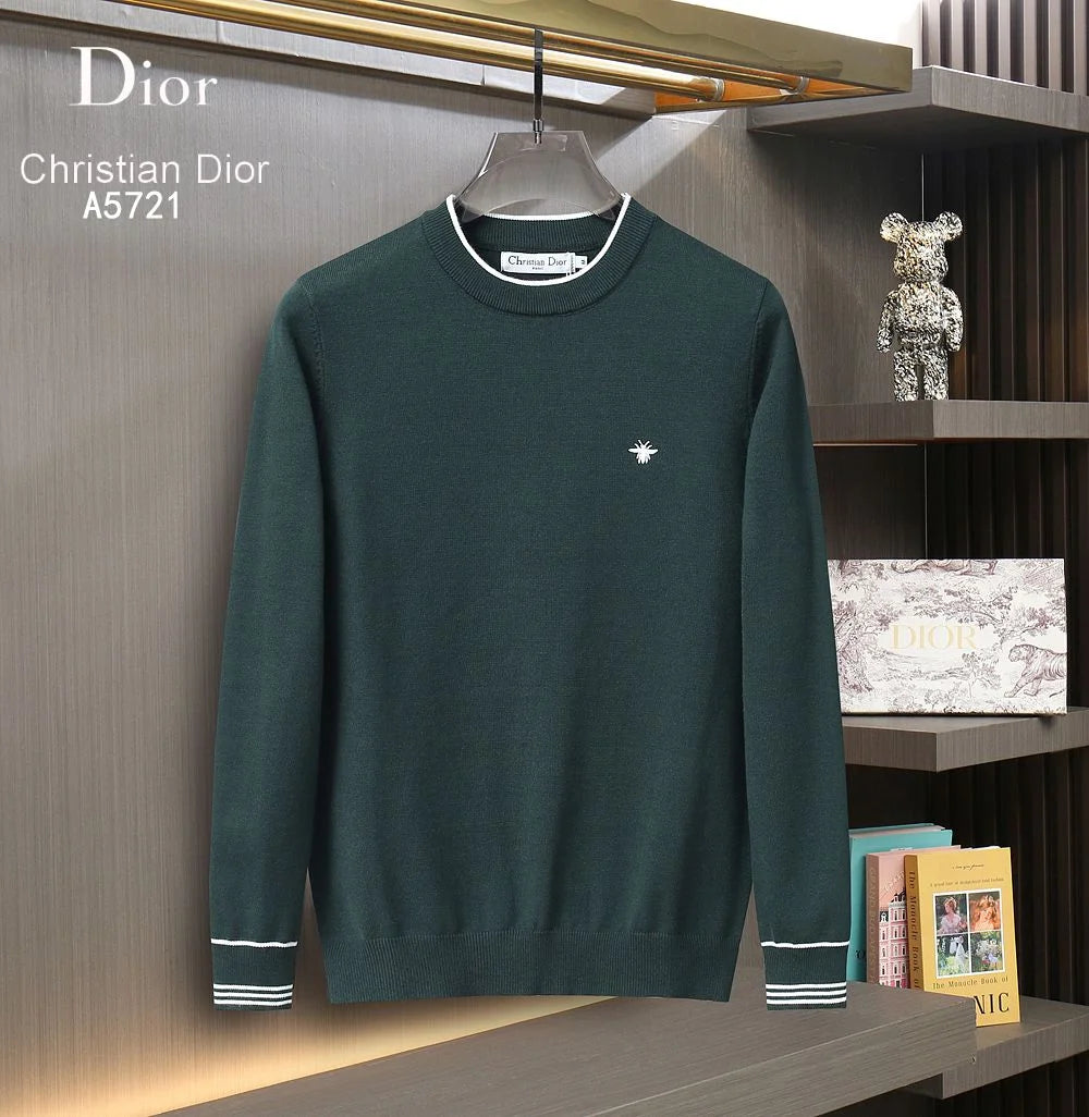 CHRISTIAN DIOR || Drop-Shoulder Sleeve Crew-Neck Pull-Over