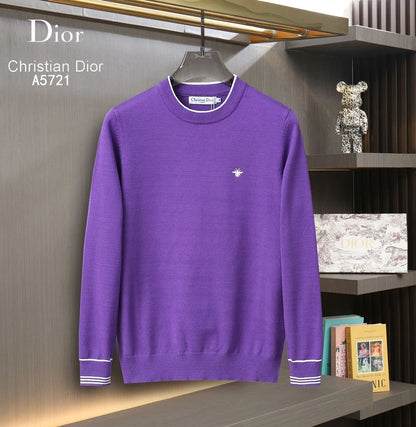 CHRISTIAN DIOR || Drop-Shoulder Sleeve Crew-Neck Pull-Over