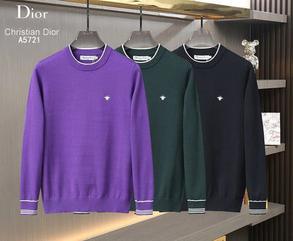 CHRISTIAN DIOR || Drop-Shoulder Sleeve Crew-Neck Pull-Over