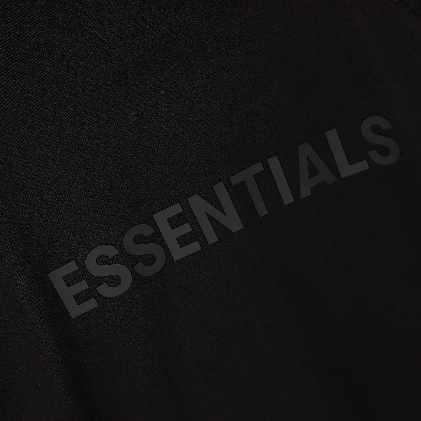 ESSENTIALS || Latest Zip-Fastening Logo-Patched Hoodie / Black