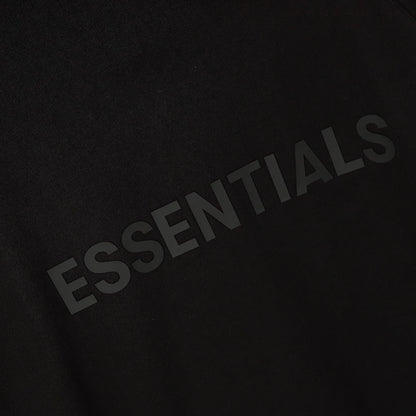 ESSENTIALS || Latest Zip-Fastening Logo-Patched Hoodie / Black