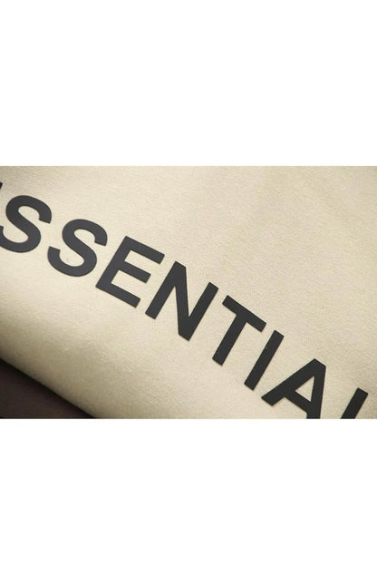 ESSENTIALS || Latest Zip-Fastening Logo-Patched Hoodie / Beige