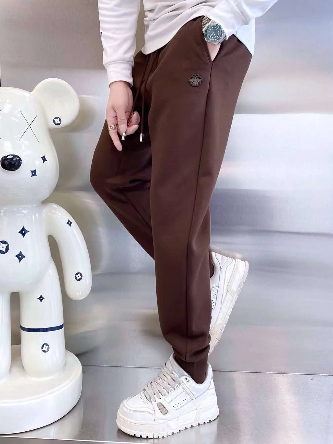 CHRISTIAN DIOR || Luxury Branded Drawstring Closure Bee Logo Track