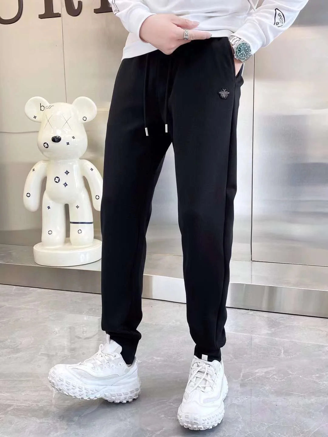 CHRISTIAN DIOR || Technical Cotton CD Logo Jogpants