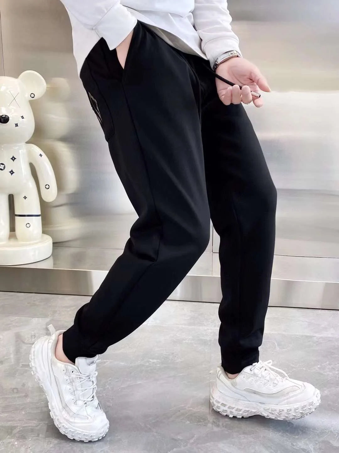 CHRISTIAN DIOR || Technical Cotton CD Logo Jogpants