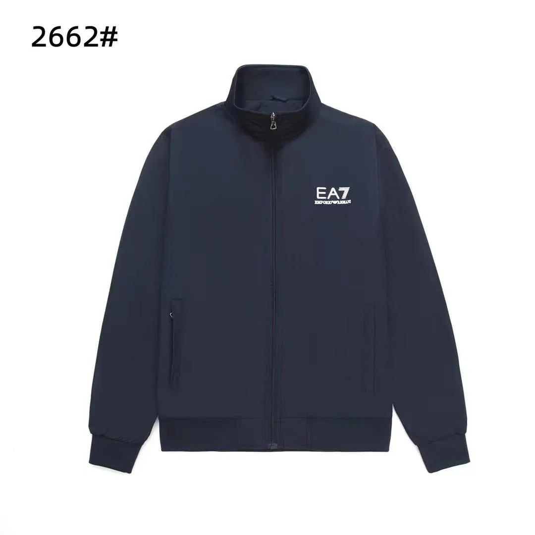 EMP*RIO ARM*NI || High-Neck Zip-Front Bomber Jacket