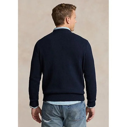 POLO RALPH LAUREN || Men's The Ralph & Ricky Bear Navy Blue Sweater