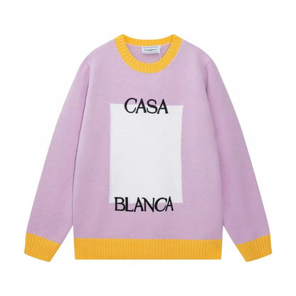 CASABLANCA || Unisex Logo Dégradé Intarsia Jumper Pullover