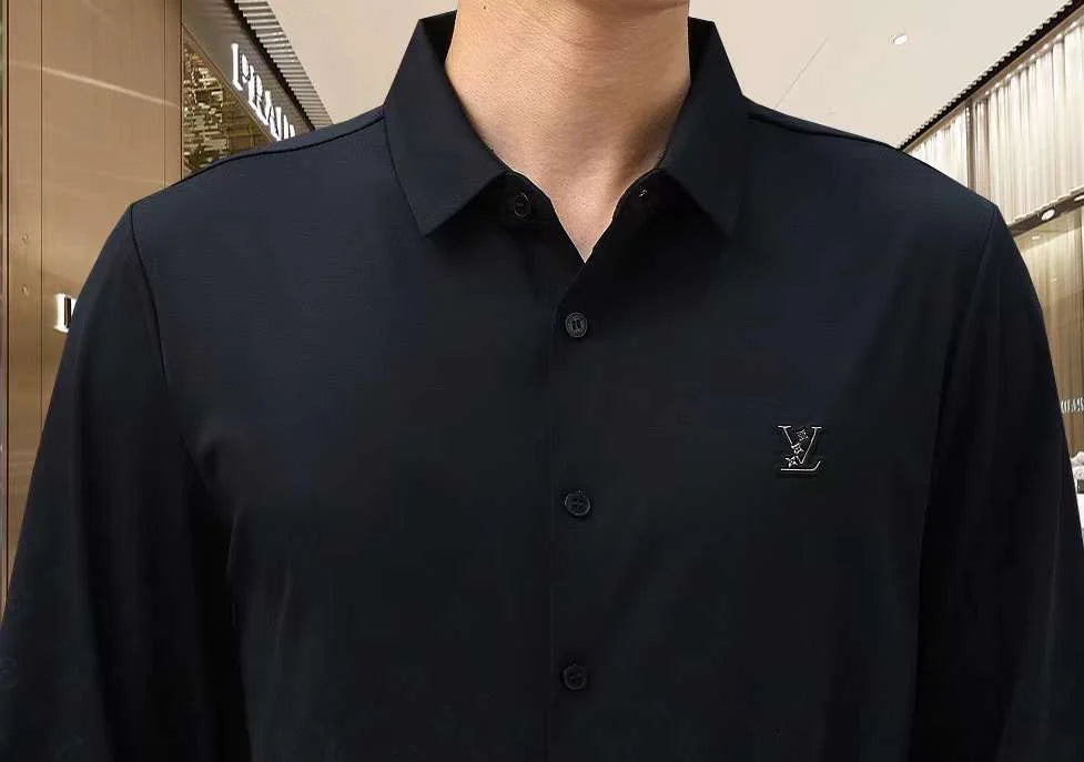 LOUIS VUITTON || Men's Slim Fit Solid Full Sleeves Formal Shirts – FASHION MYST LOUIS VUITTON || Men's Slim Fit Solid Full Sleeves Formal Shirts – FASHION MYST