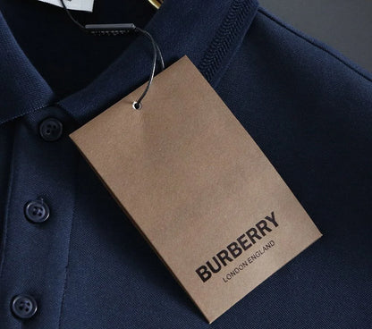 BURBERRY || Embroidered-Logo Polo Long Sleeves T-Shirt