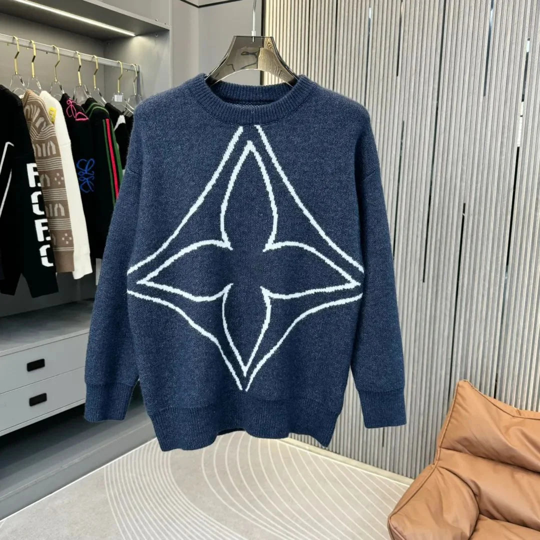 LOUIS VUITTON || LV Snowflake Logo Pullover