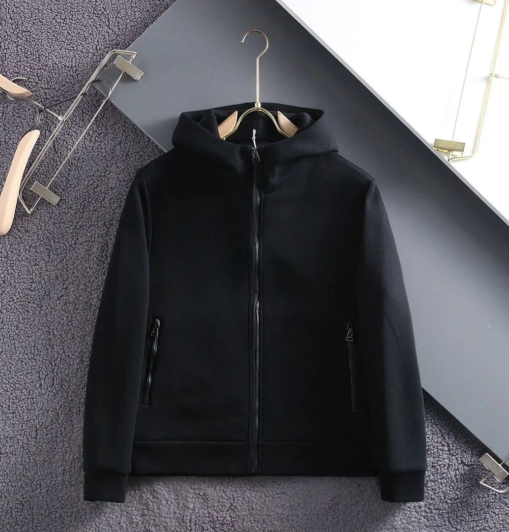 TOM FORD || Luxurious Comfort Premium Zip-Up Black Hoodie