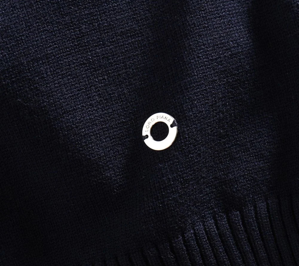 LORO PIANA || Crew-Neck Pullover with Ribbed Hem