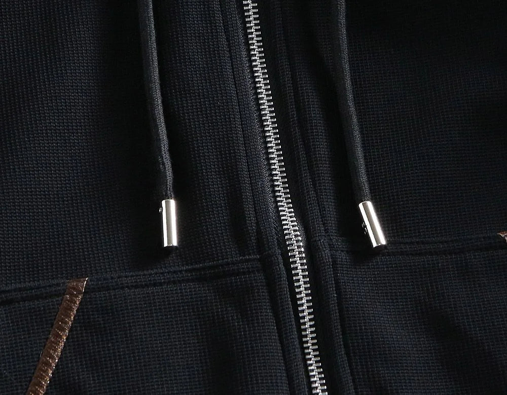 LORO PIANA || Panelled Zip-Front Hoodie