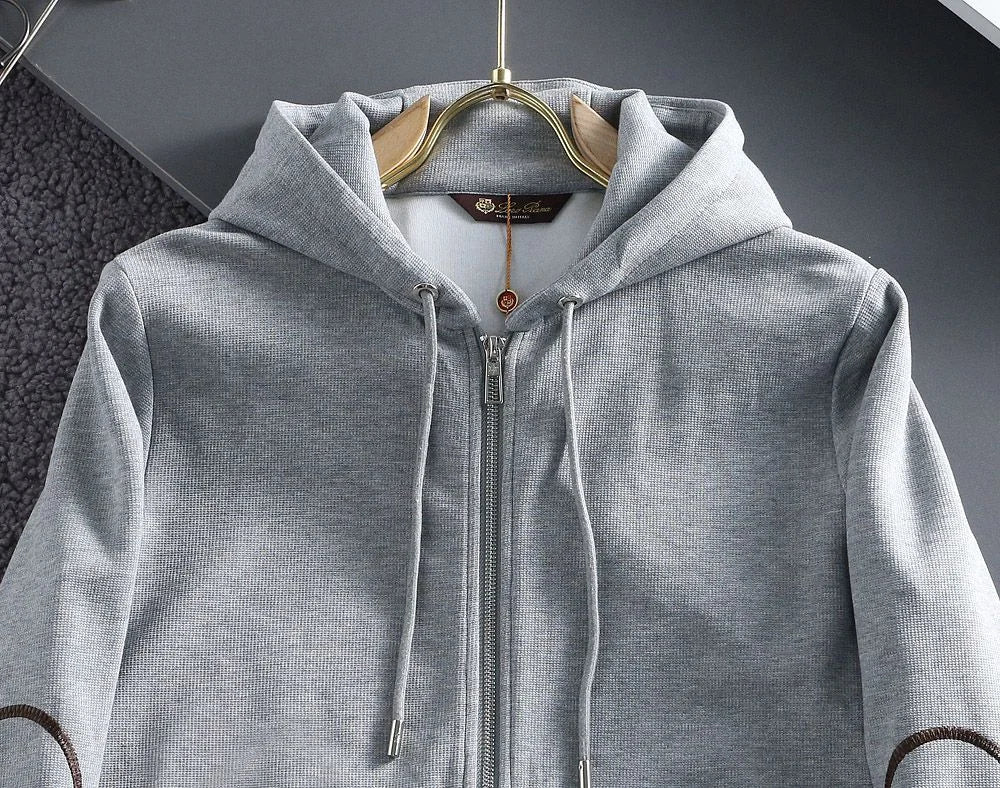 LORO PIANA || Panelled Zip-Front Hoodie