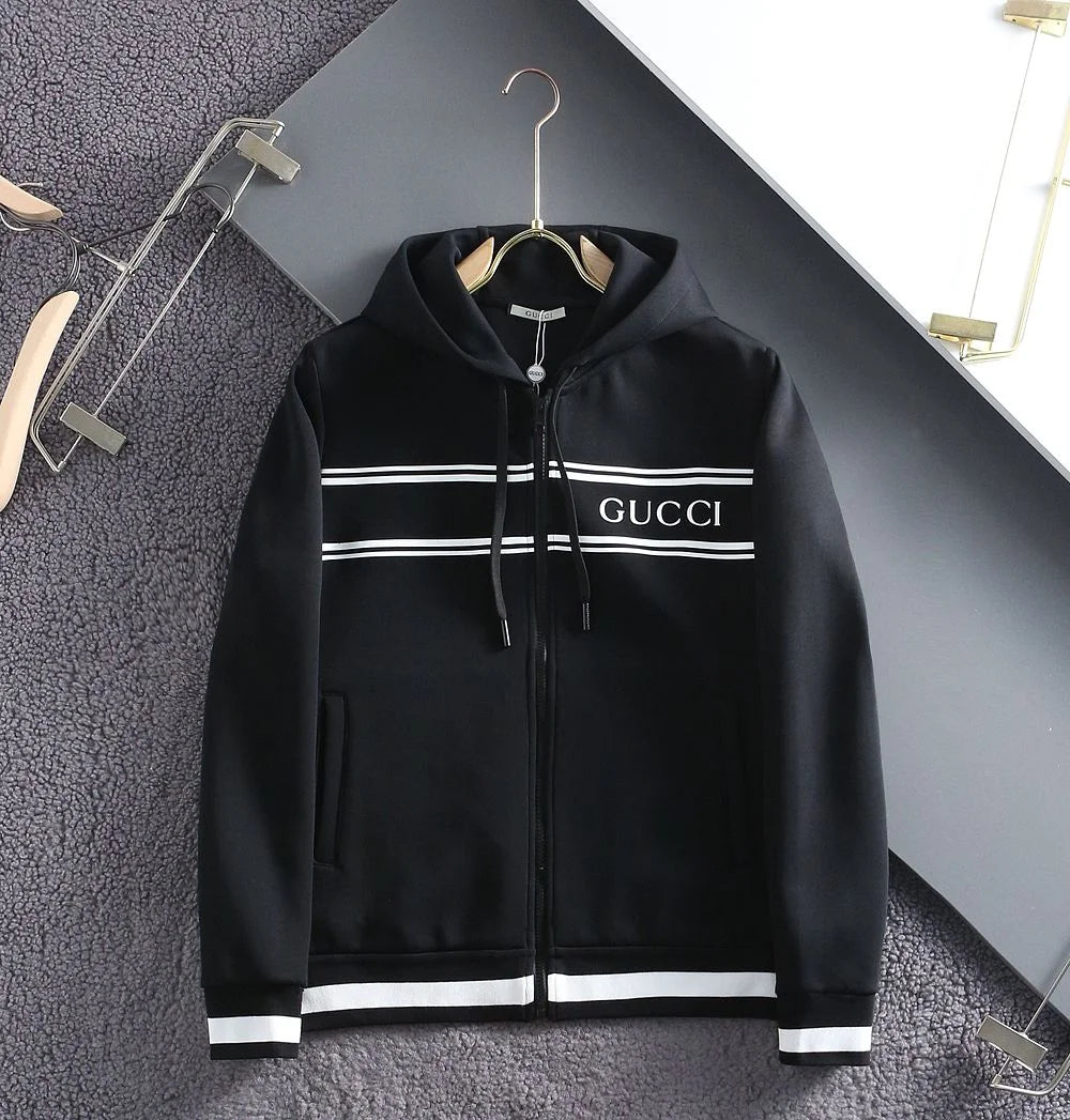 GUCCI || Logo tech Zip-Up Hoodie