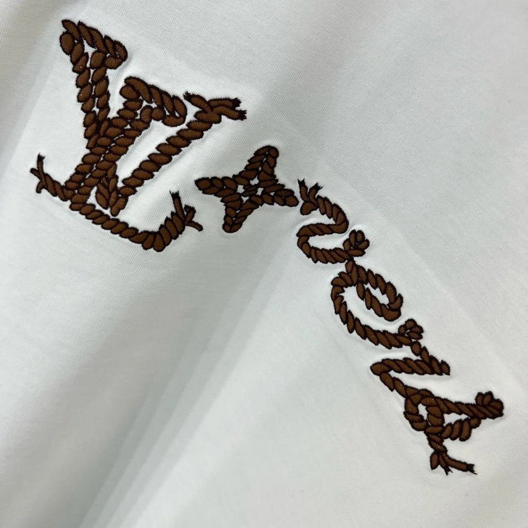 LOUIS VUITTON || LV Lover Signature Logo Crewneck Cotton Fleece Sweatshirt