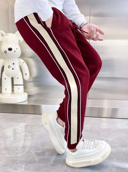 BALENCIAGA || Comfort Track Pants with Drawstring & Dual Pockets