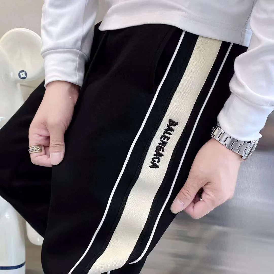 BALENCIAGA || Comfort Track Pants with Drawstring & Dual Pockets