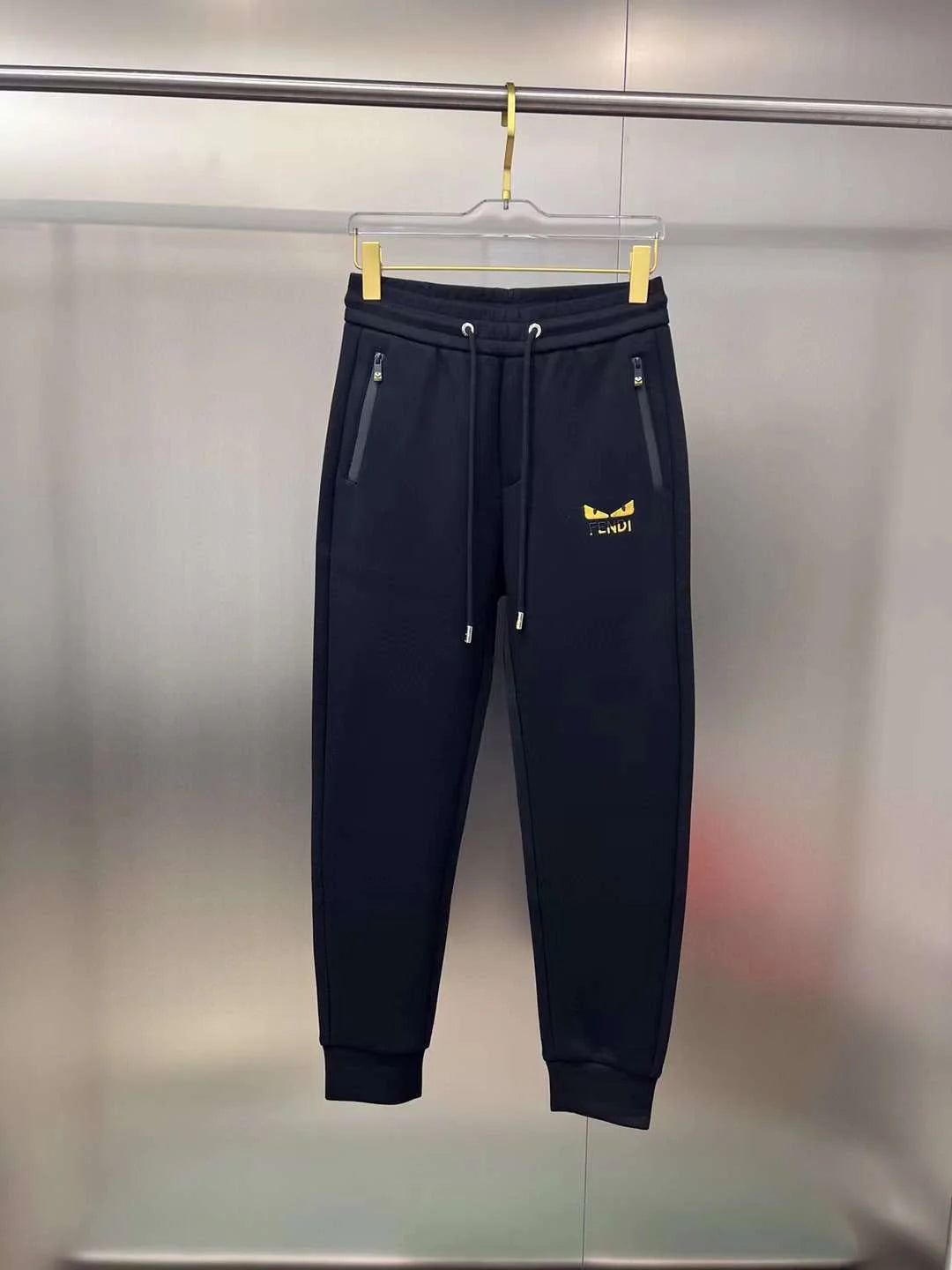 FENDI || Men's Trackpant with Placement Angry Bird Logo