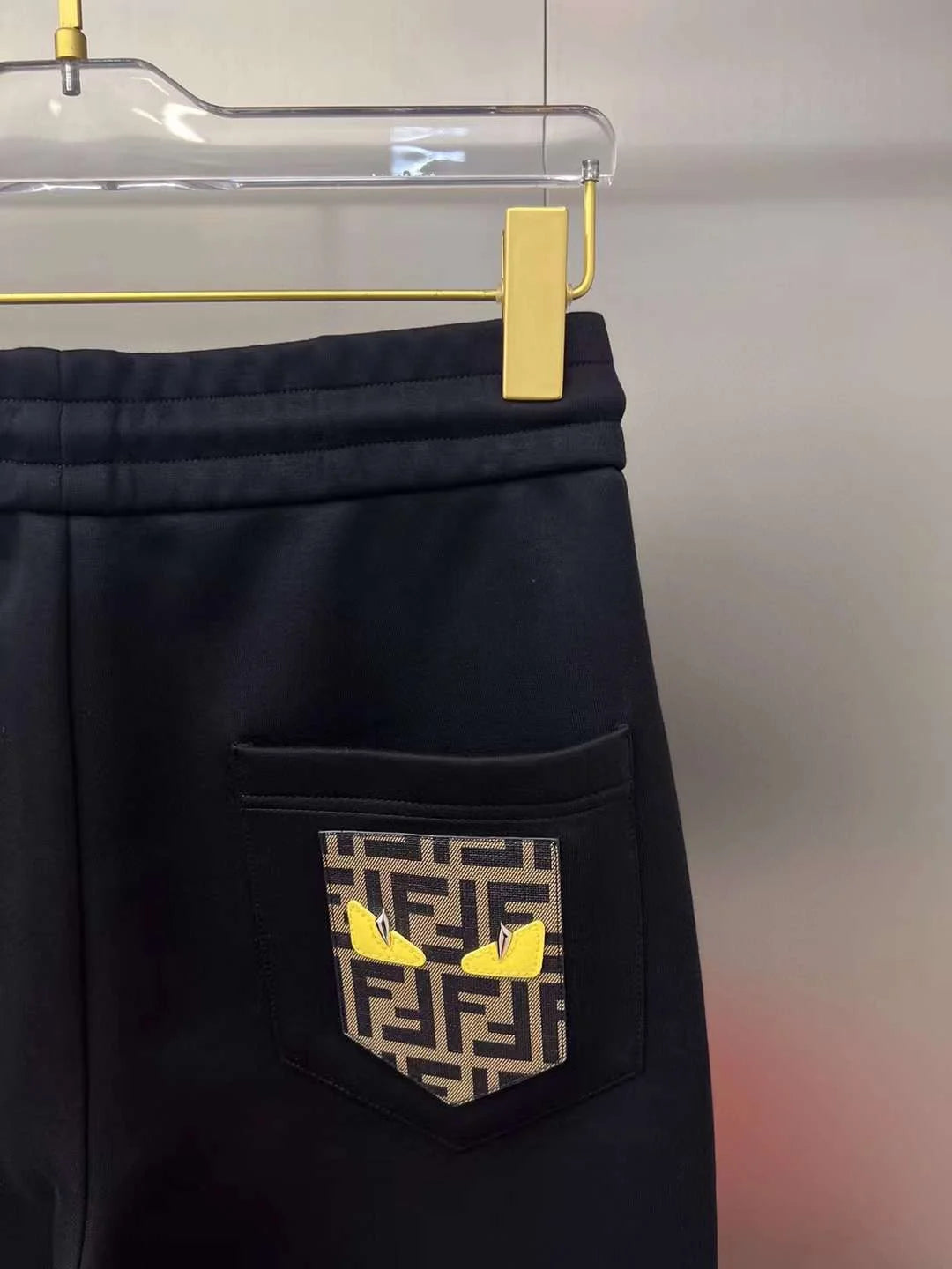 FENDI || Men's Trackpant with Placement Angry Bird Logo