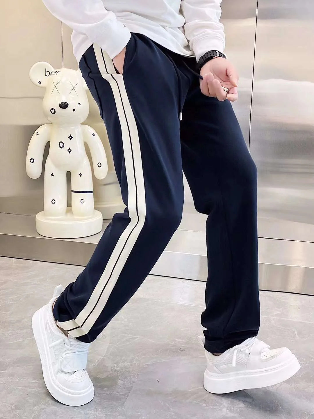 PRADA || Men Color Block Blue Track Pants – FASHION MYST PRADA || Men Color Block Blue Track Pants – FASHION MYST