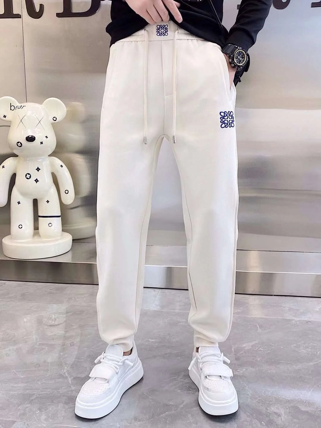 LOEWE || Elite Comfort Track Pants with Drawstring & Pockets