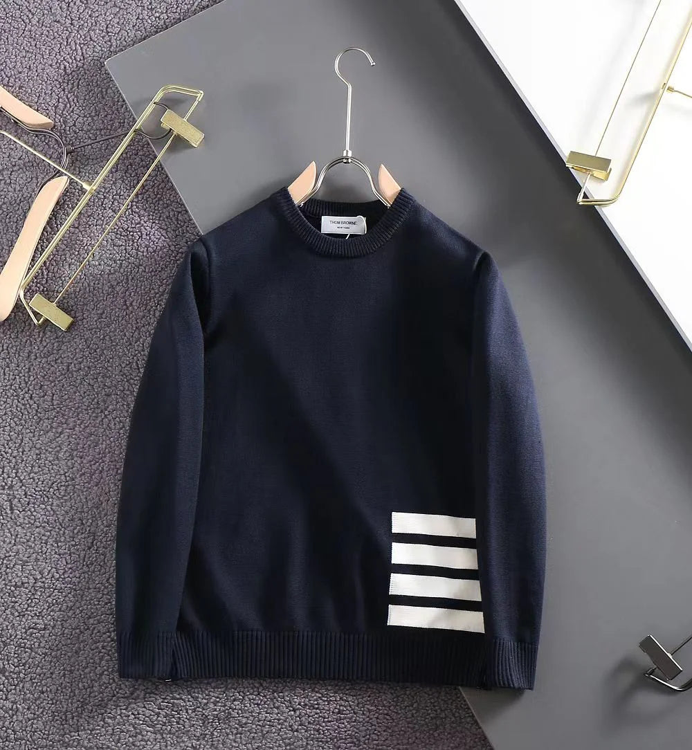 THOM BROWNE || Merino Sleeve Wool Pullover 2Color