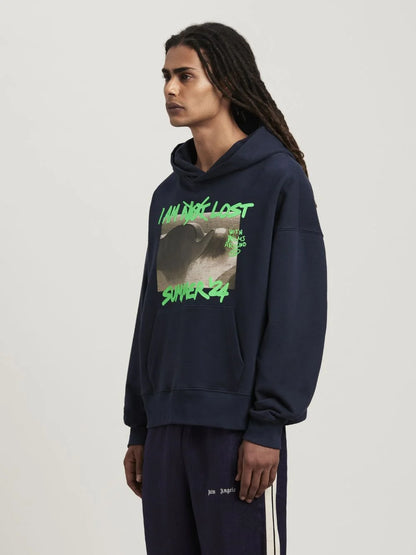 PALM ANGELS || Hoodie I Am Lost In Blue For Mens