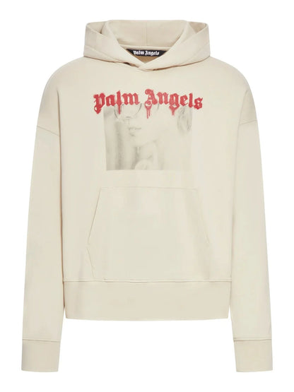 PALM ANGELS ||  Portrait Pencil Hoodie For Men