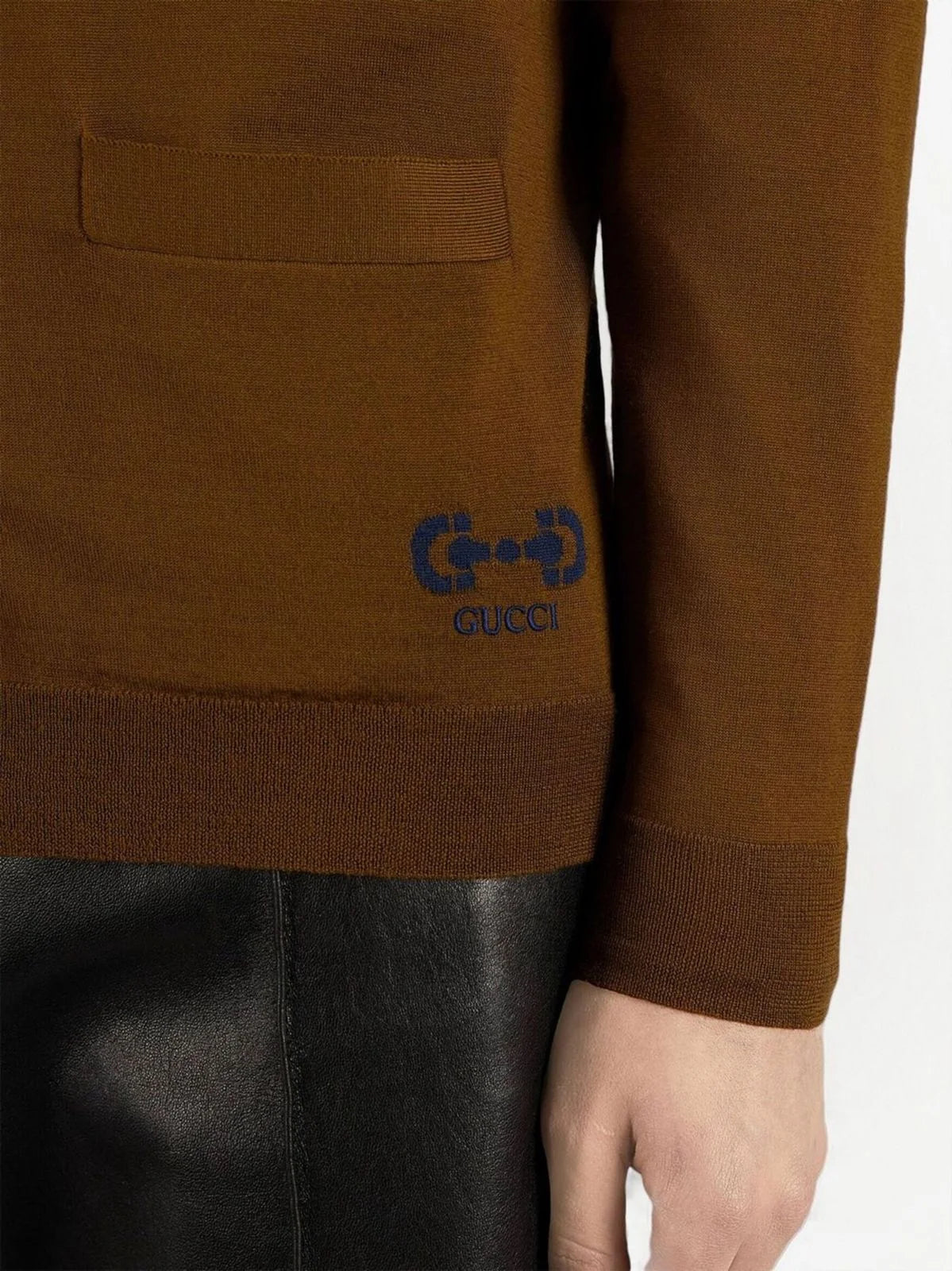 GUCCI || Intarsia-Knit Wool Cardigan For Men