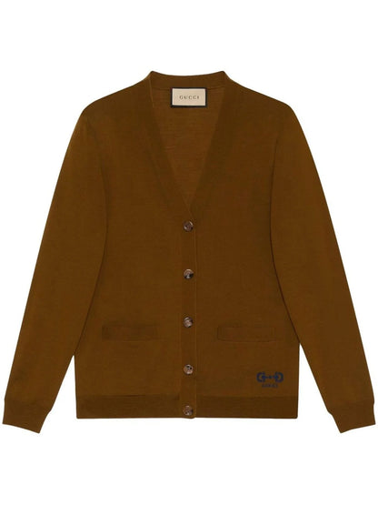 GUCCI || Intarsia-Knit Wool Cardigan For Men