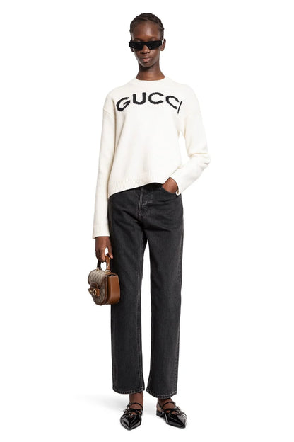 GUCCI || Gucci Intarsia-Logo Wool Sweater For Women