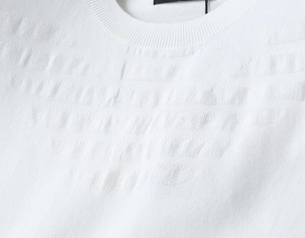 EMP*RIO ARM*NI || Logo-Embroidered Cotton Long Sleeves T-Shirt