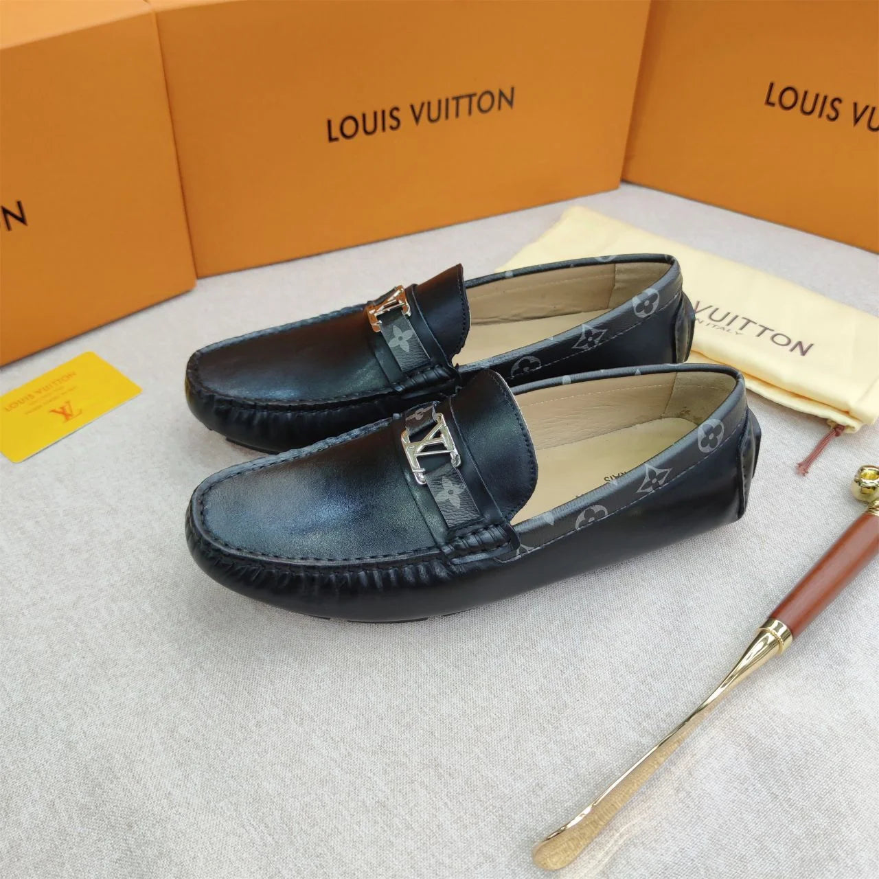 LOUIS VUITTON || Monte Carlo Moccasins - Luxury Black /Brown