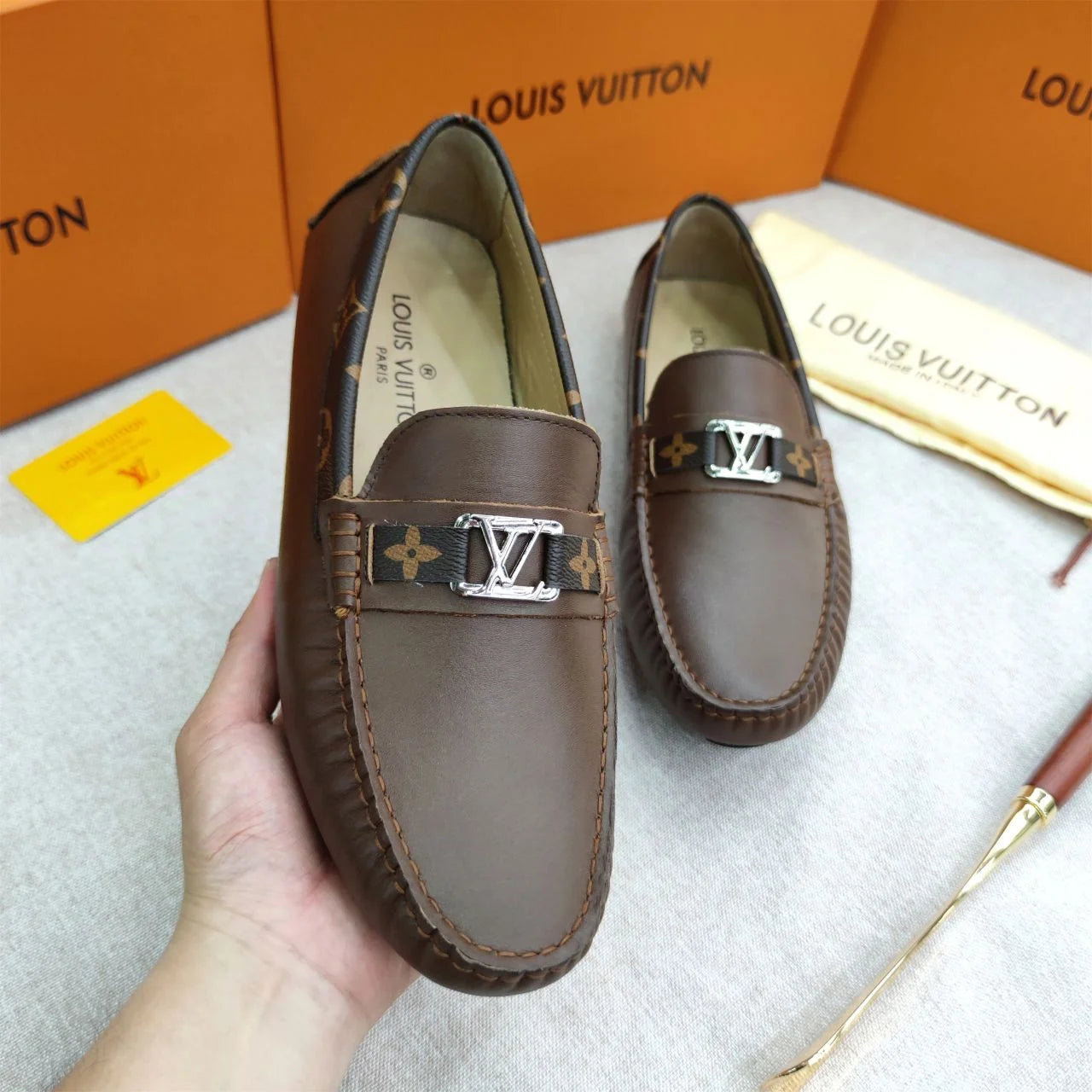 LOUIS VUITTON || Monte Carlo Moccasins - Luxury Black /Brown