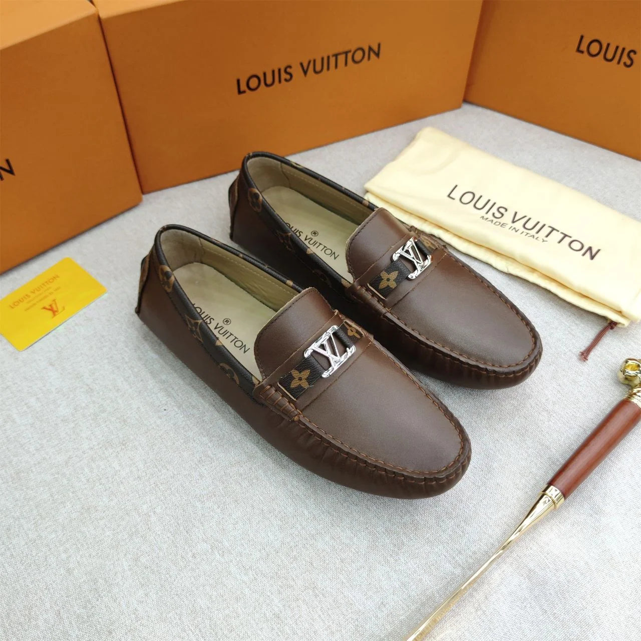 LOUIS VUITTON || Monte Carlo Moccasins - Luxury Black /Brown