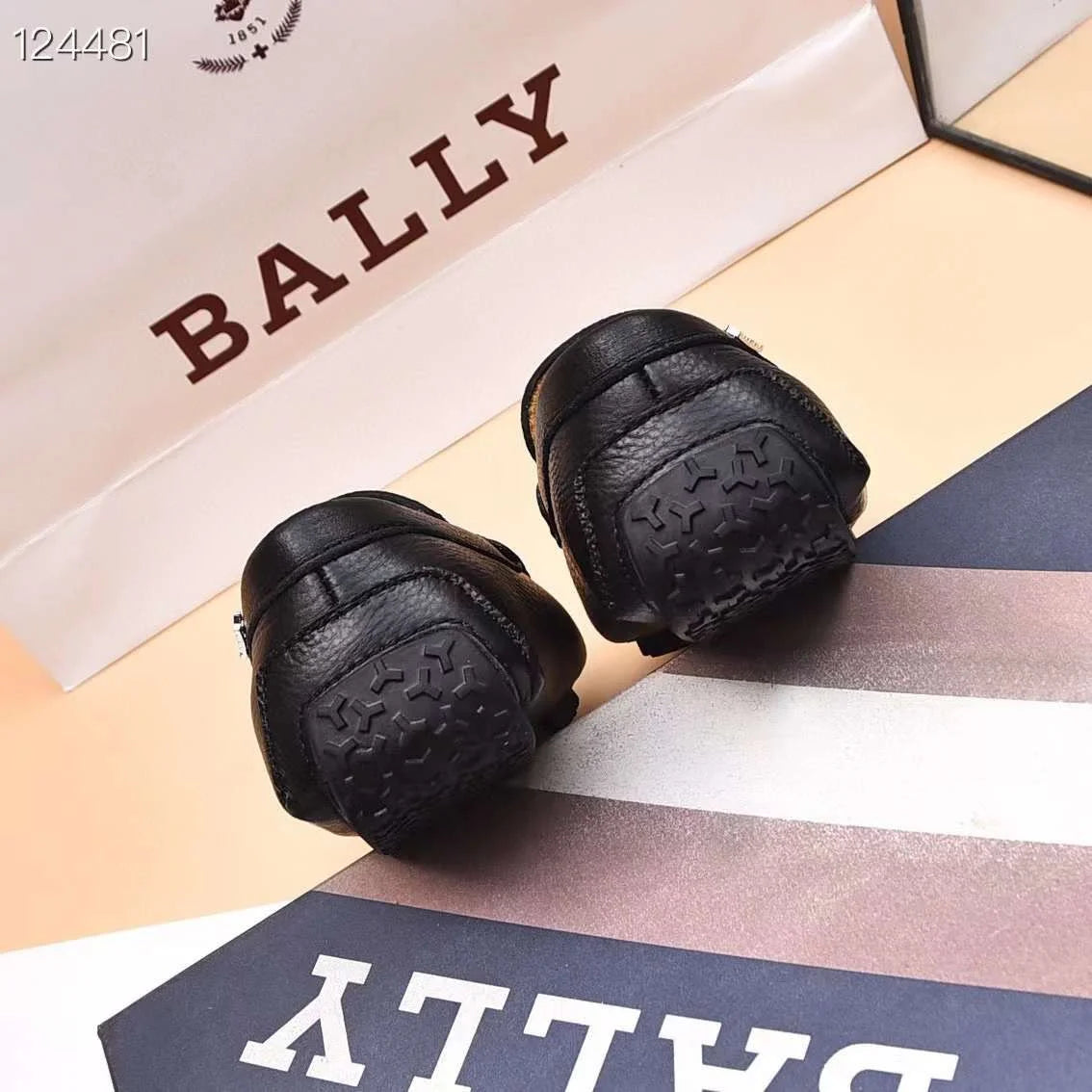 BALLY || Philip Slip-On Black Loafers For Men – FASHION MYST display picture 1