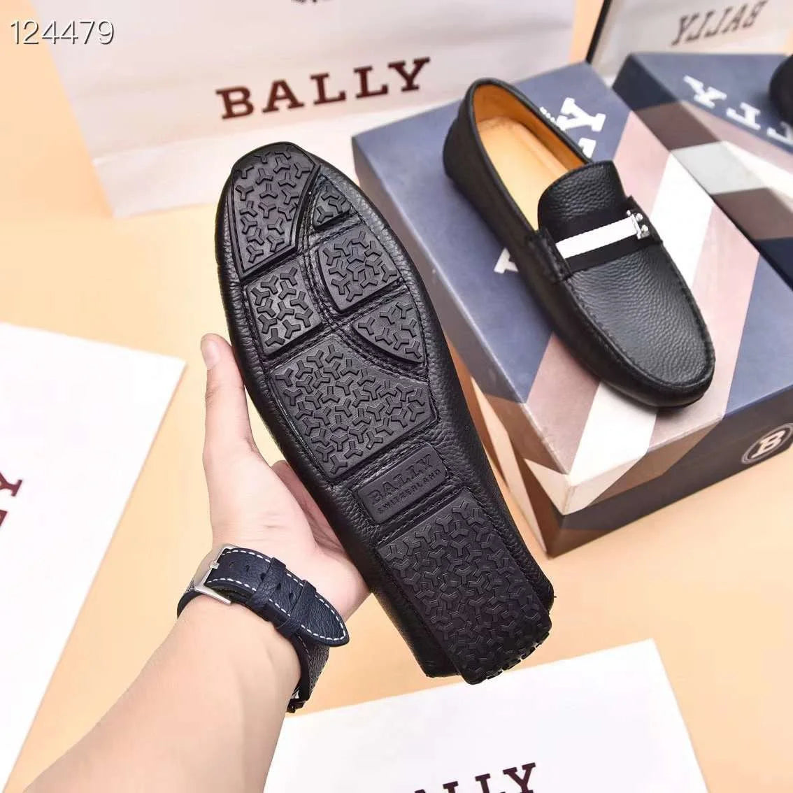 BALLY || Philip Slip-On Black Loafers For Men – FASHION MYST display picture 3