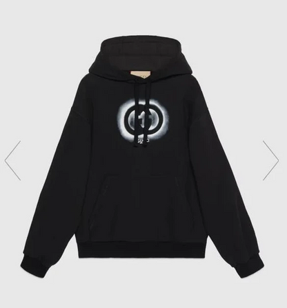 GUCCI || Cotton Jersey Hooded Sweatshirt In Black